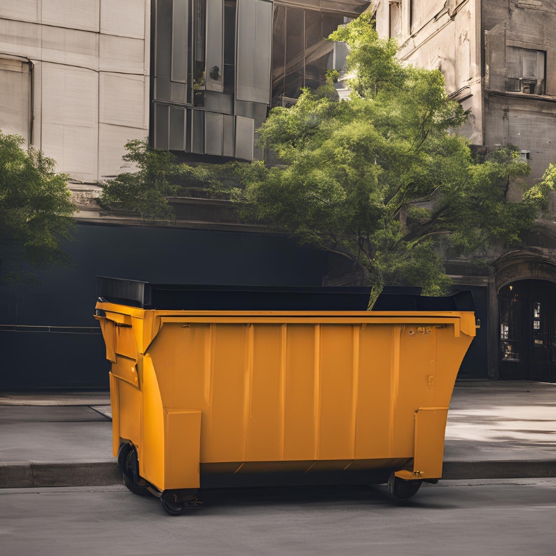 Construction site roll-off dumpsters